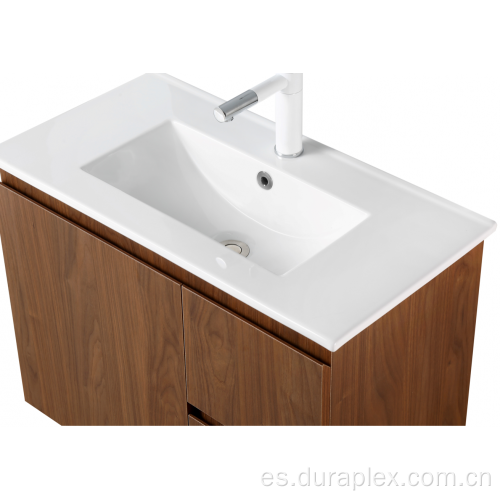 Mueble de baño de melamina montado en la pared moderna